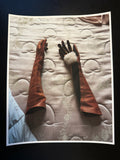 Envelope no. 18 (Rabbit gloves on floral mattress)