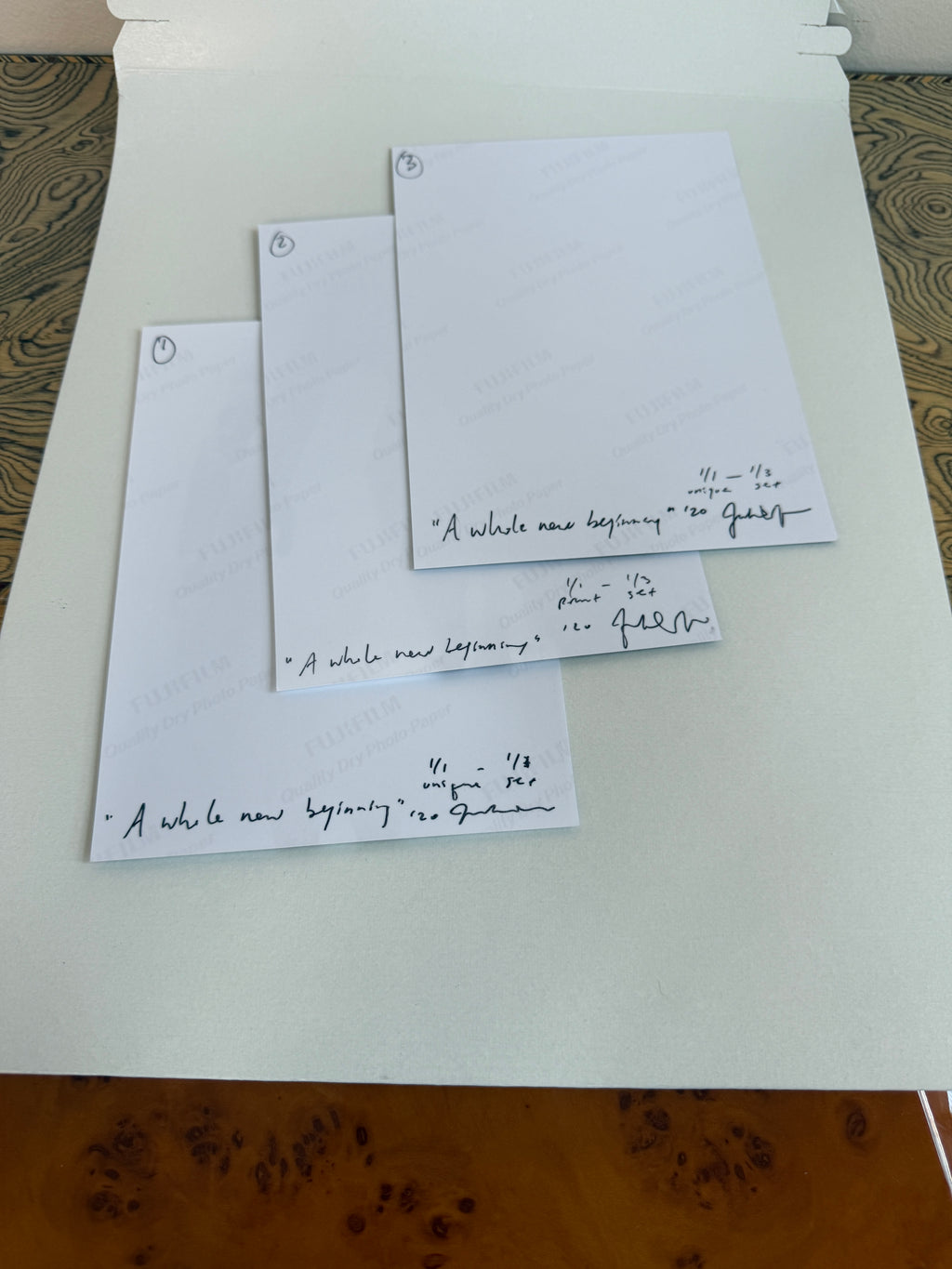 Envelope no. 25 (A whole new beginning: triptych) 100% PROCEEDS TO CALLEN-LORDE CENTER